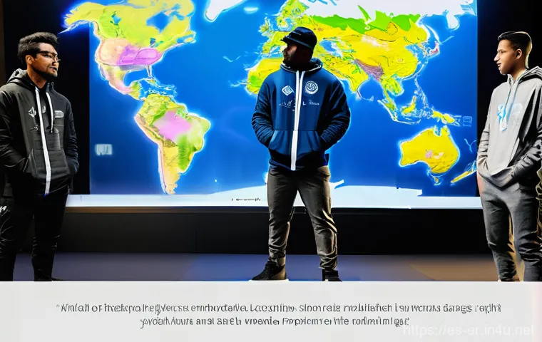 이터널리턴 신규 콘텐츠 요청법 - **Prompt:** A dynamic and futuristic digital forum scene for the game "Eternal Return." A diverse gr...