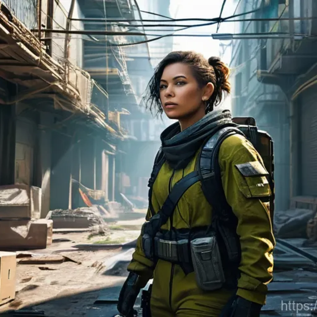 이터널리턴 신규 지역 루트 확인 - **Prompt:** A young, agile female character, perhaps a skilled explorer or combatant, dressed in pra...