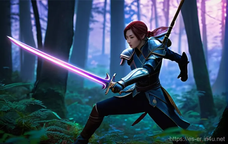 이터널리턴 팬아트 공모전 - **Prompt for Adela in the Hospital Zone:**
    "A dynamic and elegant full-body portrait of Adela, t...