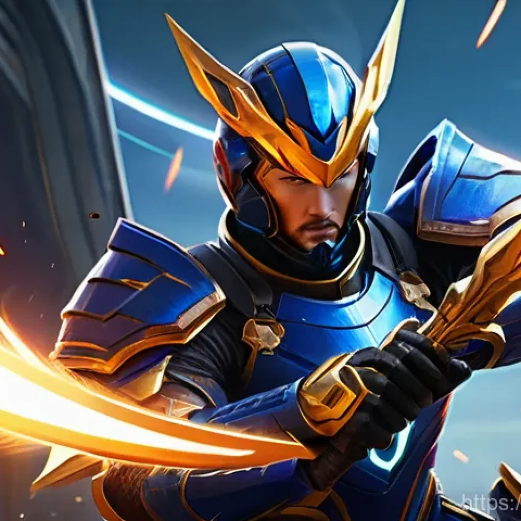 이터널리턴 신규 아이템 출시 계획 - **Legendary Item Climax:**
A dramatic and intense late-game team fight in a futuristic, semi-rui...