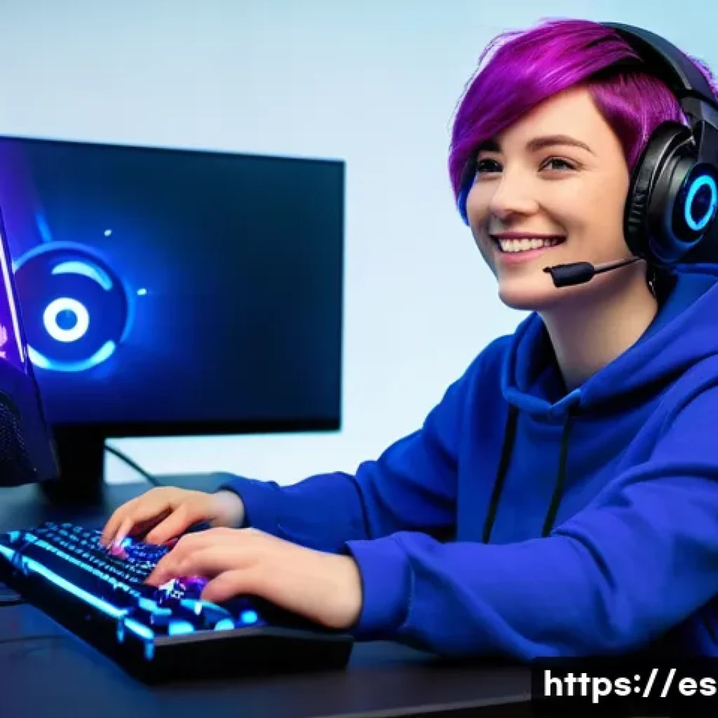 이터널리턴 게임 외적 수익 창출 - **Prompt for a Gaming Streamer:** "A vibrant, realistic, high-definition image of a young adult fema...