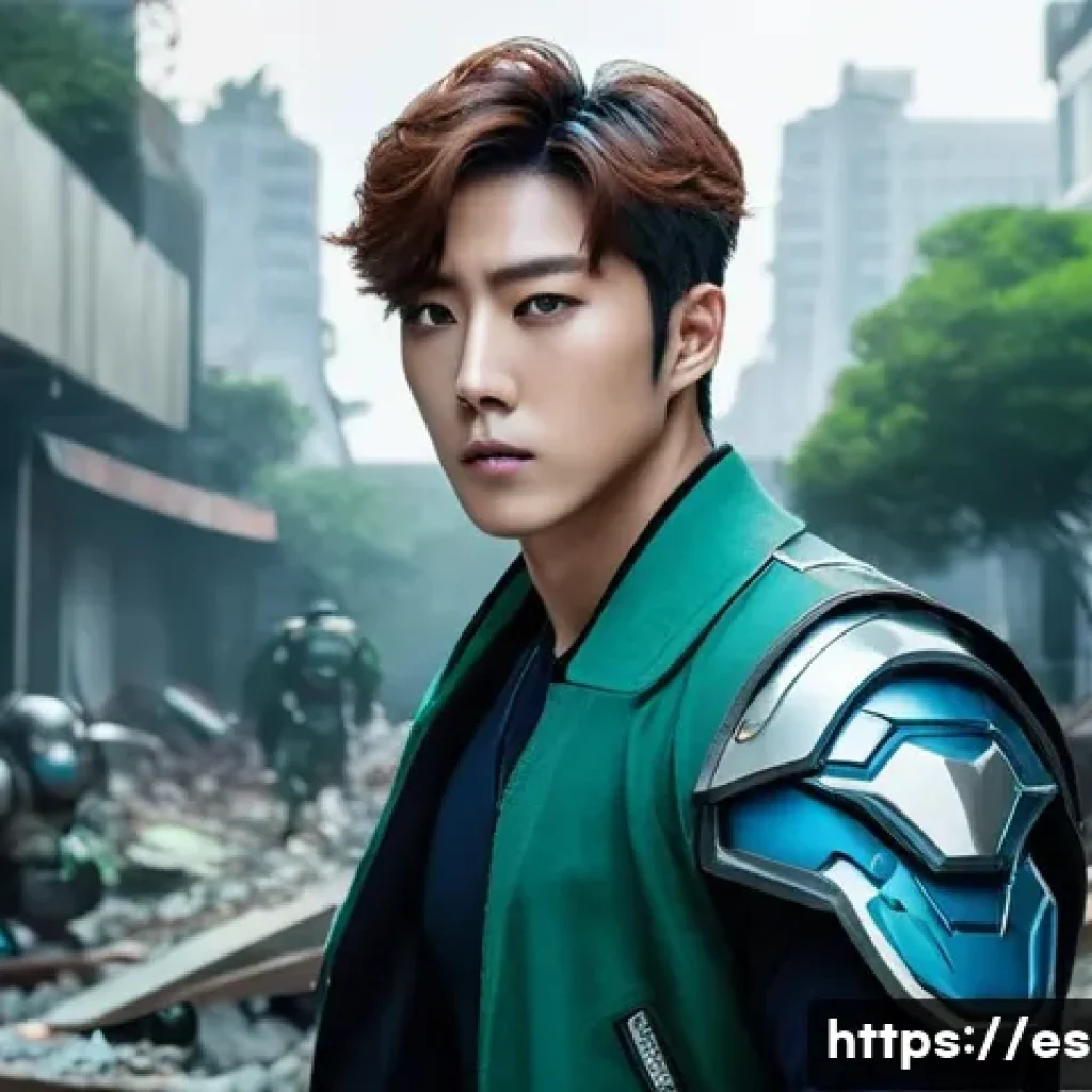 이터널리턴 신규 패치 노트 분석 - **Prompt for Hyunwoo (Buffed Aggressive Threat):**
"A powerful and muscular Hyunwoo, a character...