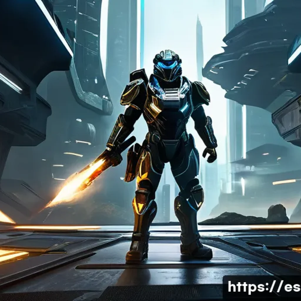 이터널리턴 신규 시즌 미리보기 - A dynamic scene showcasing a newly introduced hero in a futuristic battle arena, manipulating the te...